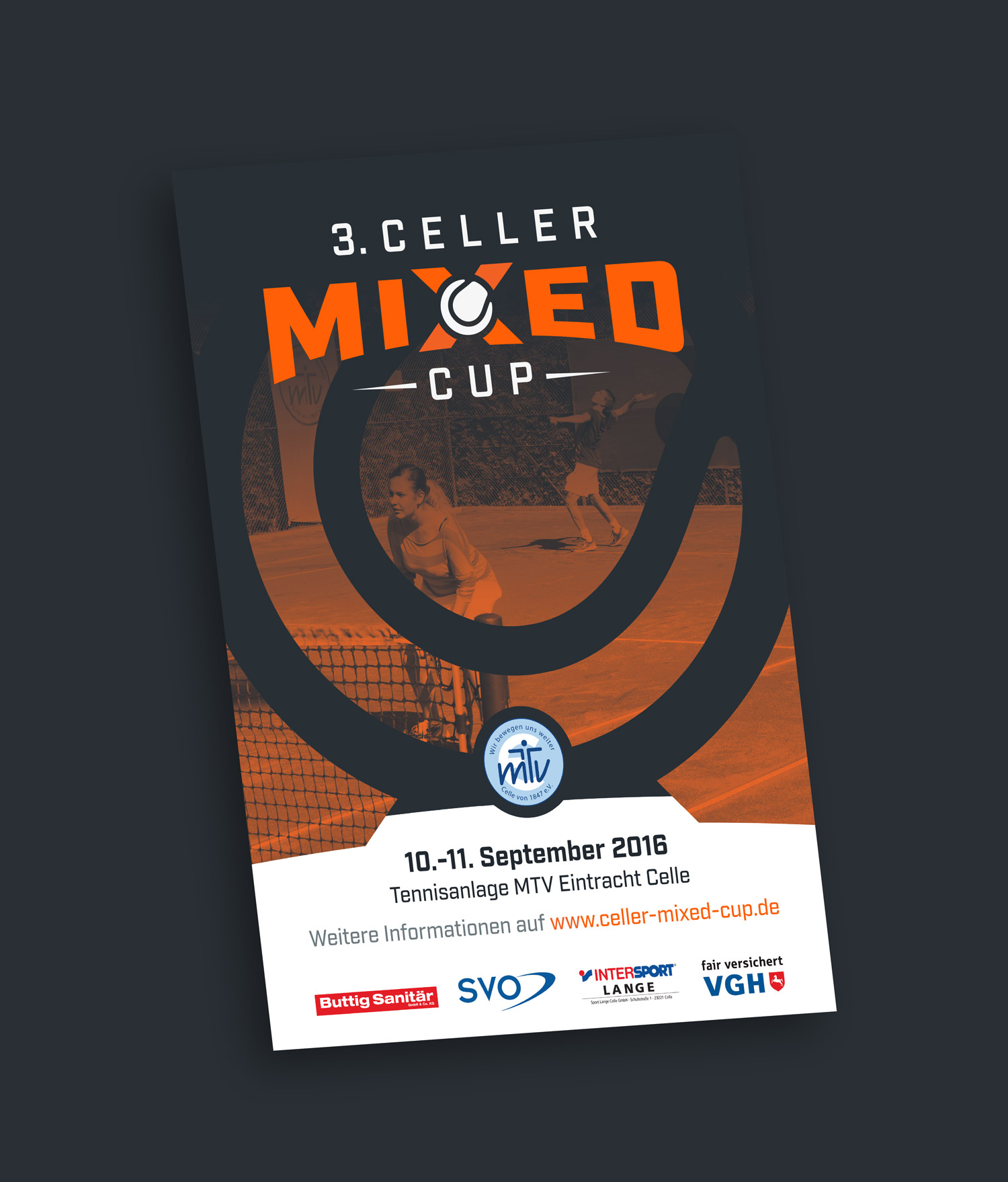 Plakatgestaltung für den Celler Mixed Cup
