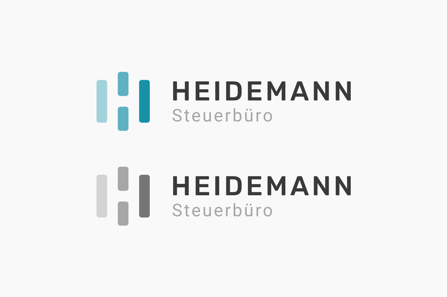 Logo-Varianten für das Steuerbüro Heidemann