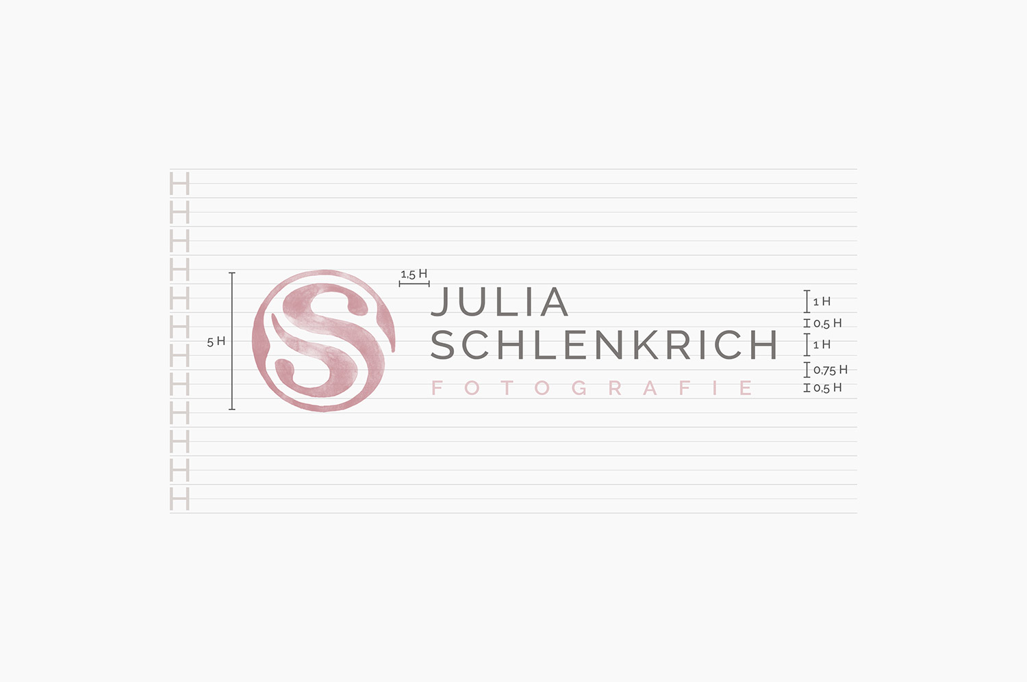 Logo Konstruktion für Julia Schlenkrich Fotografie